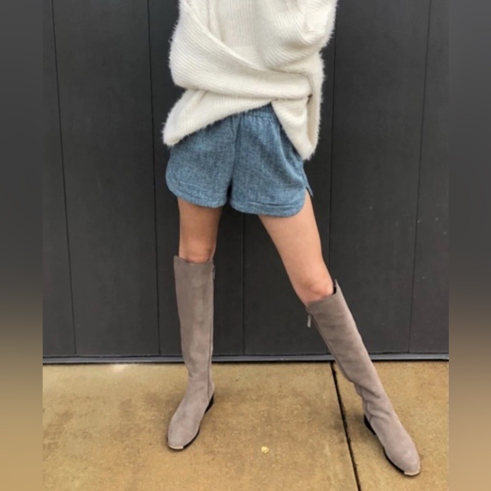 Like New Cole Haan Beige Suede Over the Knee Boots